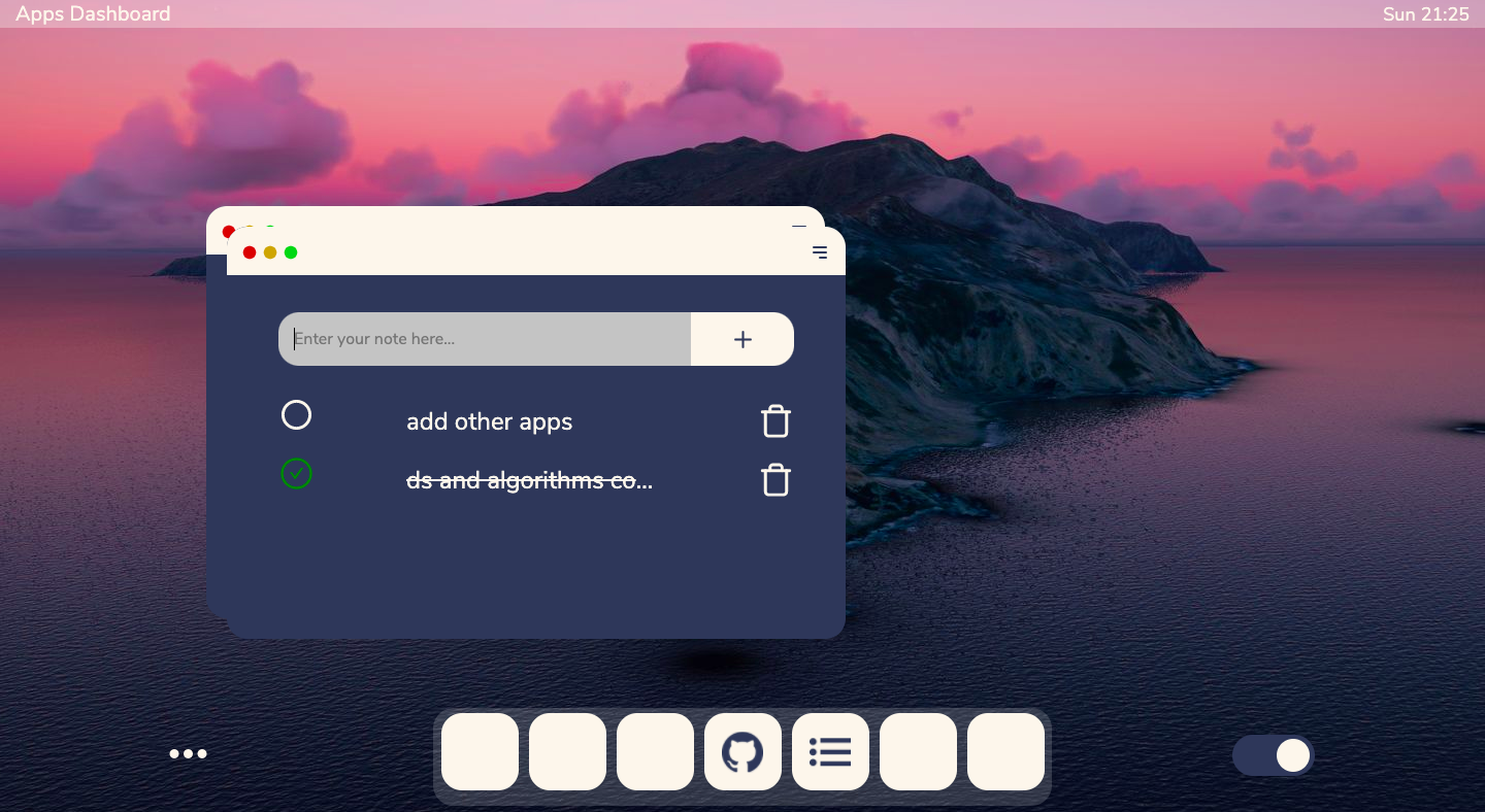 image of macOs-like desktop
